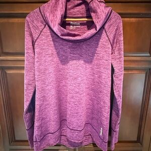 Reebok Women's Maroon Cowl Neck Sweater